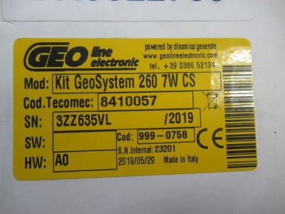 999-0758 Комплект системы опрыскивания GEOLINE GEO - 260 7W